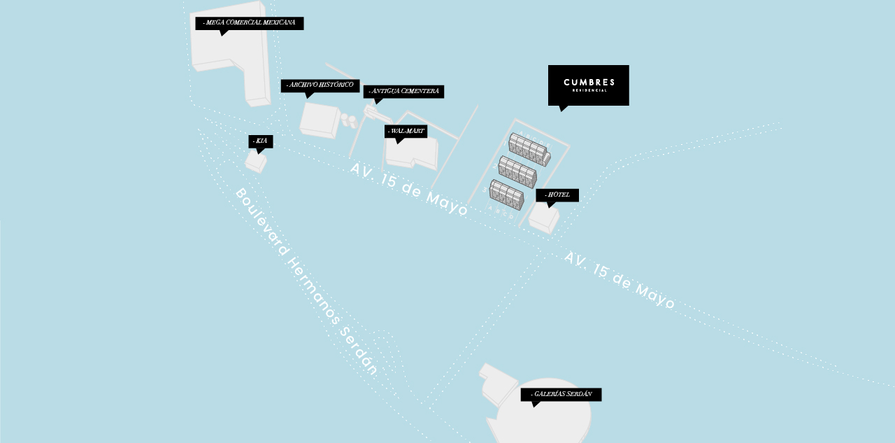 Mapa departamentos Cumbres